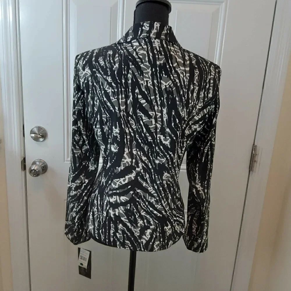 Brandon Thomas black zebra 3 button jacket - Picture 5 of 13
